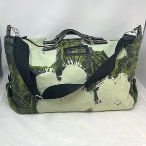Andy Warhol Canvas XL Zipper Shoulder Strap Duffle Travel Bag